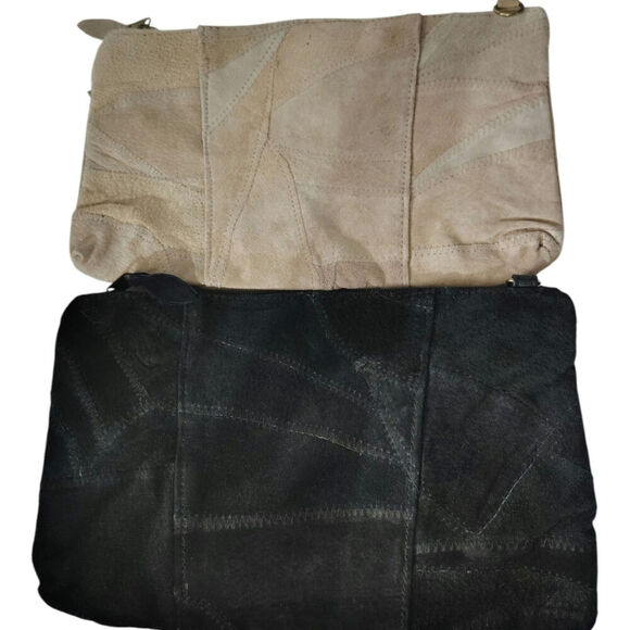 Suede Patchwork Clutches (2) - Picture 2 of 5